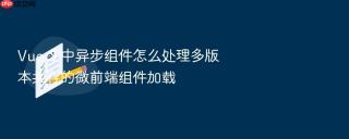 Vue 3 中异步组件怎么处理多版本共存的微前端组件加载