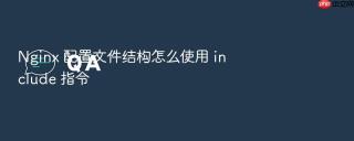 nginx 配置文件结构怎么使用 include 指令
