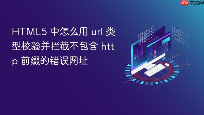 html5 中怎么用 url 类型校验并拦截不包含 http 前缀的错误网址