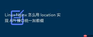 Linux Nginx 怎么用 location 实现 API 接口统一加前缀