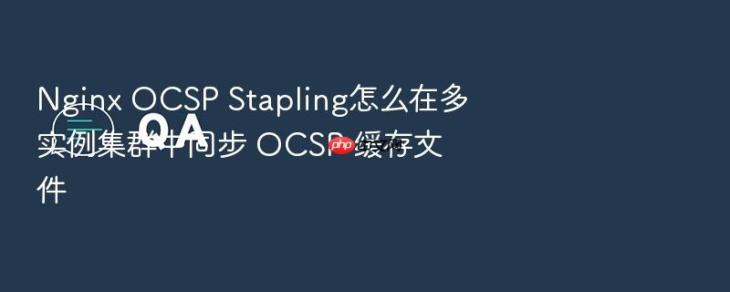 nginx ocsp stapling怎么在多实例集群中同步 ocsp 缓存文件