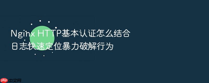 nginx http基本认证怎么结合日志快速定位暴力破解行为