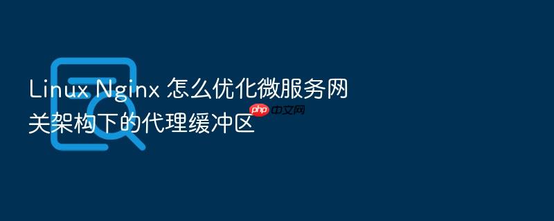 linux nginx 怎么优化微服务网关架构下的代理缓冲区