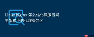 Linux Nginx 怎么优化微服务网关架构下的代理缓冲区