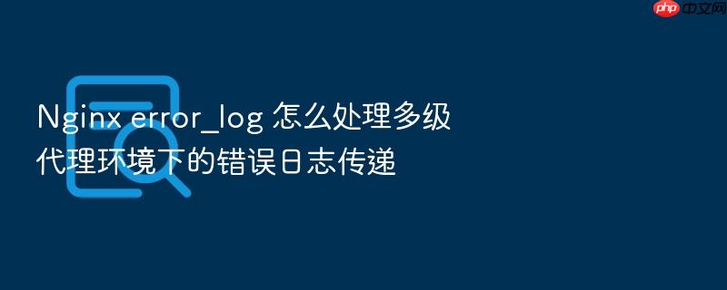 nginx error_log 怎么处理多级代理环境下的错误日志传递