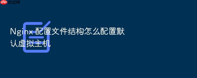 nginx 配置文件结构怎么配置默认虚拟主机