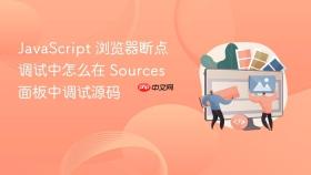JavaScript 浏览器断点调试中怎么在 Sources 面板中调试源码