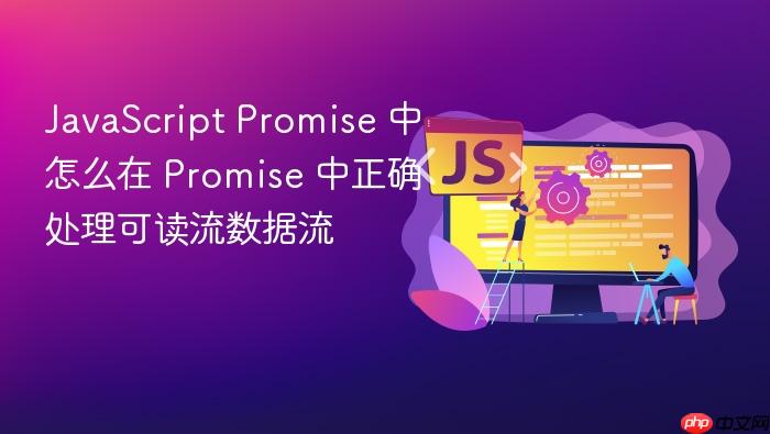 javascript promise 中怎么在 promise 中正确处理可读流数据流