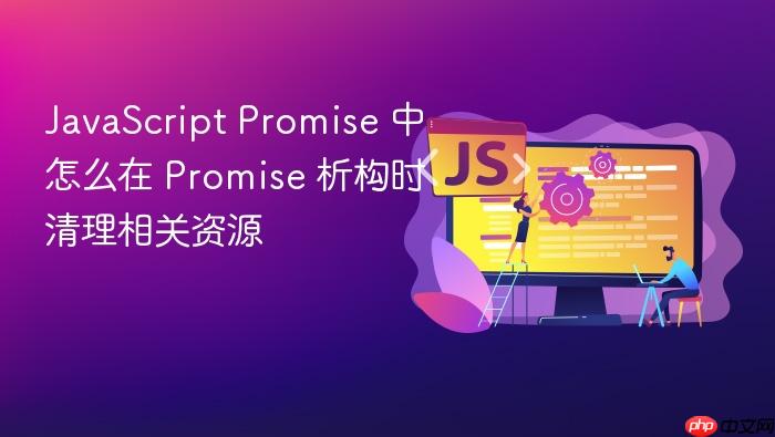 javascript promise 中怎么在 promise 析构时清理相关资源