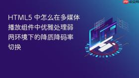 html5 中怎么在多媒体播放组件中优雅处理弱网环境下的降质降码率切换