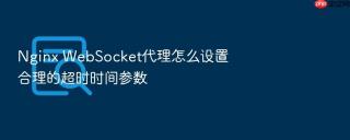 nginx websocket代理怎么设置合理的超时时间参数