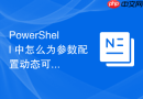 PowerShell 中怎么为参数配置动态可用选项列表
