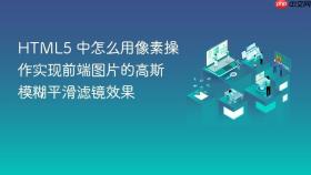 html5 中怎么用像素操作实现前端图片的高斯模糊平滑滤镜效果