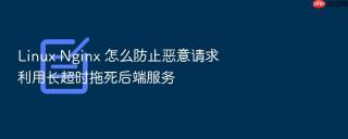Linux Nginx 怎么防止恶意请求利用长超时拖死后端服务