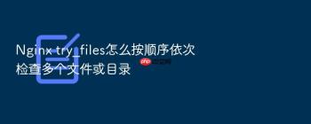 Nginx try_files怎么按顺序依次检查多个文件或目录