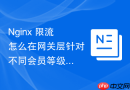 Nginx 限流怎么在网关层针对不同会员等级设置不同的请求配额