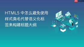 html5 中怎么避免使用样式类名代替语义化标签来构建标题大纲