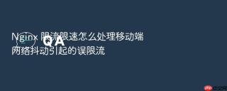 Nginx 限流限速怎么处理移动端网络抖动引起的误限流