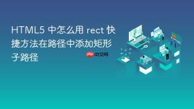 html5 中怎么用 rect 快捷方法在路径中添加矩形子路径