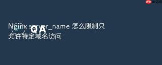 Nginx server_name 怎么限制只允许特定域名访问