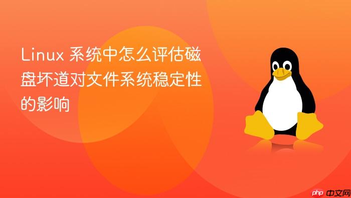 linux 系统中怎么评估磁盘坏道对文件系统稳定性的影响
