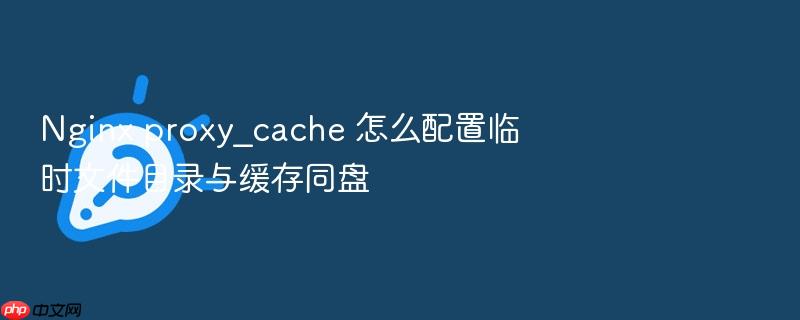 nginx proxy_cache 怎么配置临时文件目录与缓存同盘