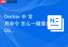 Docker 中 常用命令 怎么一键重启Docker服务进程