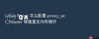 Linux Nginx 怎么配置 proxy_set_header 修复重定向死循环