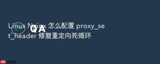 linux nginx 怎么配置 proxy_set_header 修复重定向死循环
