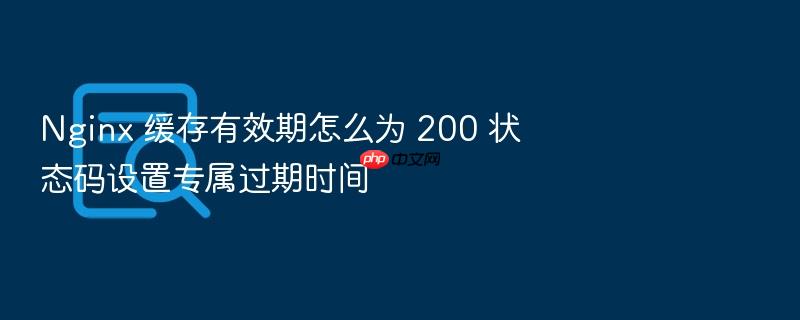 nginx 缓存有效期怎么为 200 状态码设置专属过期时间