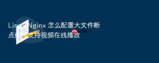 Linux Nginx 怎么配置大文件断点续传支持视频在线播放