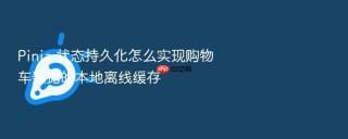 pinia 状态持久化怎么实现购物车数据的本地离线缓存