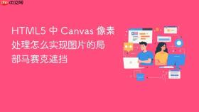 HTML5 中 Canvas 像素处理怎么实现图片的局部马赛克遮挡