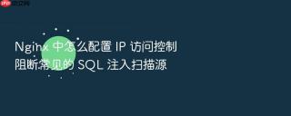 nginx 中怎么配置 ip 访问控制阻断常见的 sql 注入扫描源
