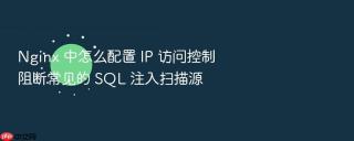 Nginx 中怎么配置 IP 访问控制阻断常见的 SQL 注入扫描源
