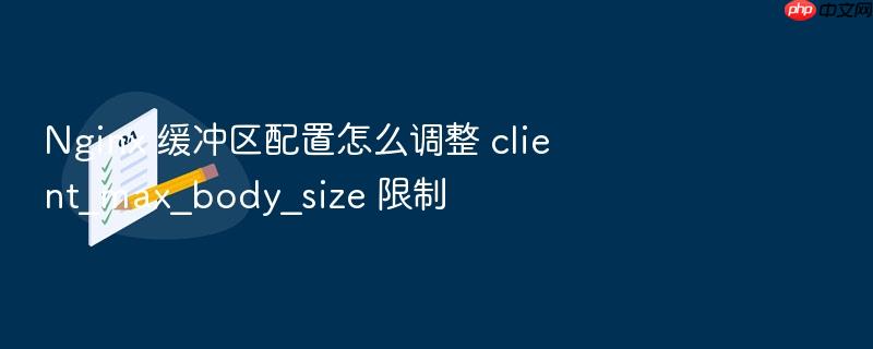 nginx 缓冲区配置怎么调整 client_max_body_size 限制