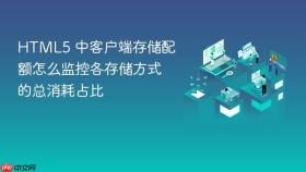 html5 中客户端存储配额怎么监控各存储方式的总消耗占比