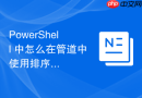 PowerShell 中怎么在管道中使用排序和分页机制截取前几条数据