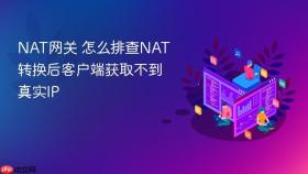 NAT网关 怎么排查NAT转换后客户端获取不到真实IP
