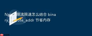 Nginx 限流限速怎么结合 binary_remote_addr 节省内存