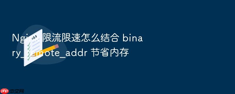 nginx 限流限速怎么结合 binary_remote_addr 节省内存