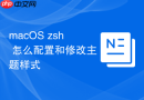 macOS zsh 怎么配置和修改主题样式