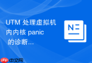 UTM 处理虚拟机内内核 panic 的诊断与日志分析