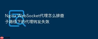 Nginx WebSocket代理怎么排查子路径下的代理转发失效