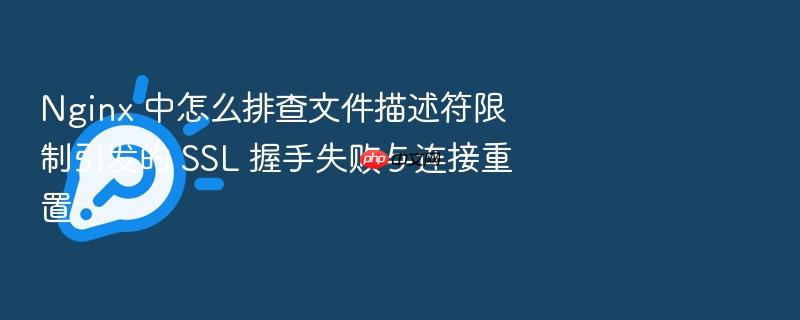 nginx 中怎么排查文件描述符限制引发的 ssl 握手失败与连接重置