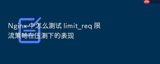 Nginx 中怎么测试 limit_req 限流策略在压测下的表现