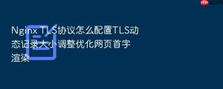 nginx tls协议怎么配置tls动态记录大小调整优化网页首字渲染