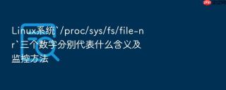 linux系统`/proc/sys/fs/file-nr`三个数字分别代表什么含义及监控方法