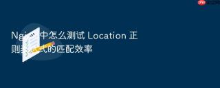 nginx 中怎么测试 location 正则表达式的匹配效率