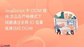 JavaScript 中 DOM 查询 怎么在严格模式下规避通过全局 ID 变量直接访问 DOM
